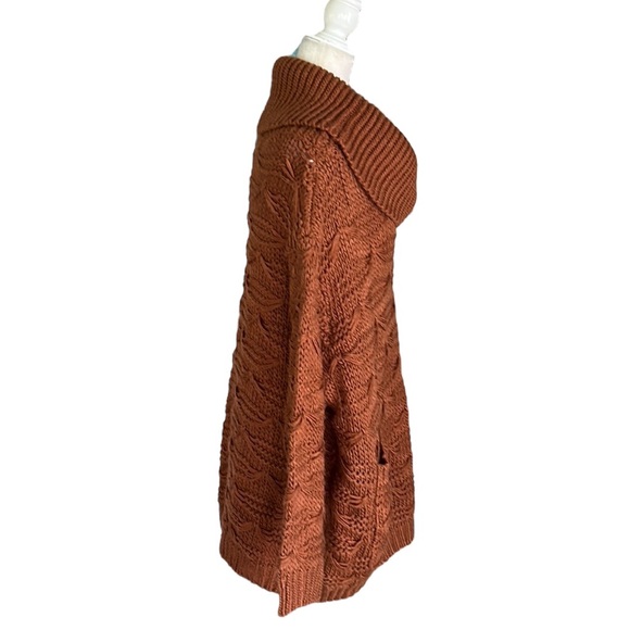 Somedays Lovin x Revolve Back at the Ranch Oversized Chunky Sweater in Ochre - L - Picture 5 of 13